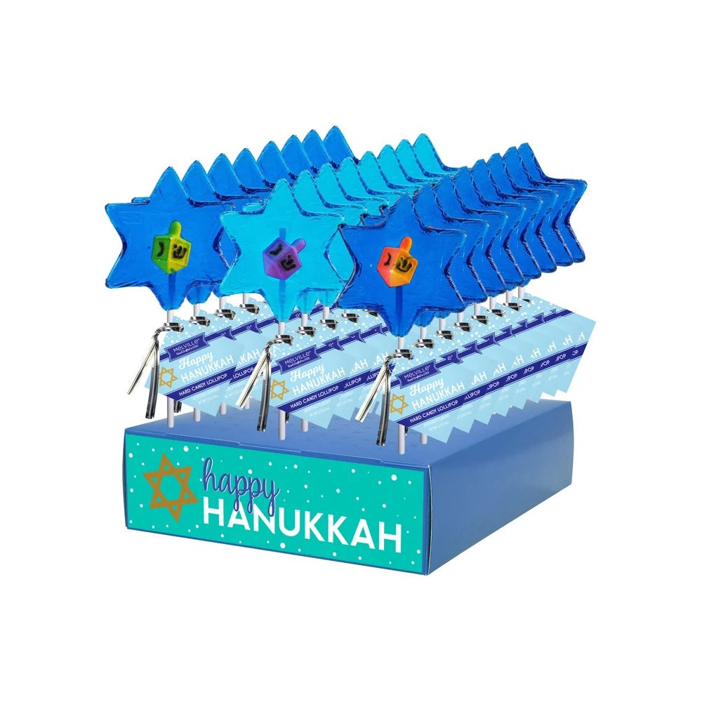 Star of David & Dreidel Lollipops